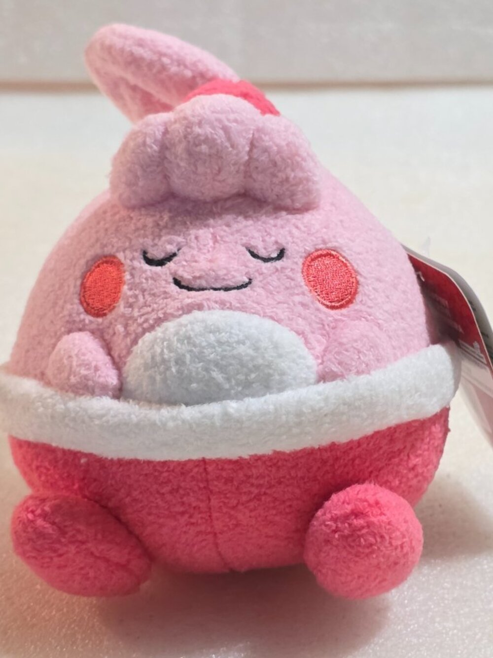 Pokemon Happiny Sleeping 2024 Jazwares Plush Pink 5in PKW3679